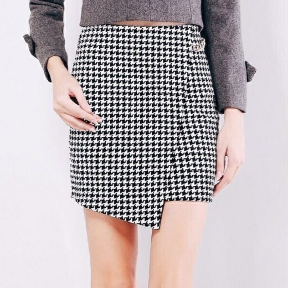 Houndstooth Skirt